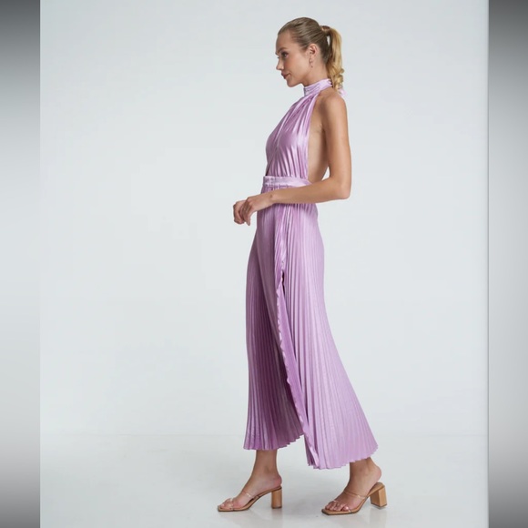 L’idee Renaissance Split Gown Violet 6 *BNWT* - Picture 4 of 6